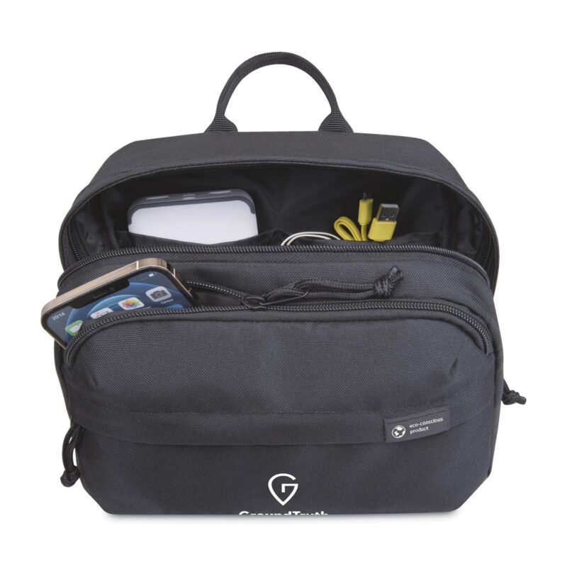 Custom Renew Recycled rPET Toiletry Bag - AWARE - Black - 3