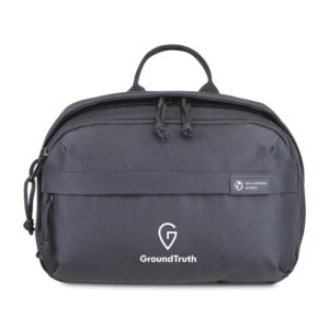 Custom Renew Recycled rPET Toiletry Bag - AWARE - Black