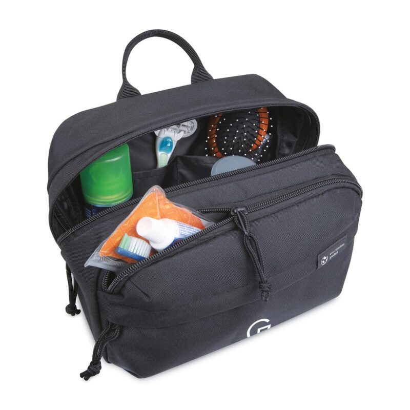 Custom Renew Recycled rPET Toiletry Bag - AWARE - Black - 4