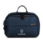 Custom Renew Recycled rPET Toiletry Bag - AWARE - Navy