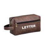 Custom Retro PU Toiletry Bag - 2