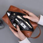 Custom Retro PU Toiletry Bag - 8