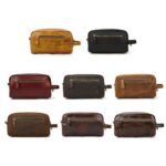 Custom Retro Pu Leather Toiletry Bag - 1