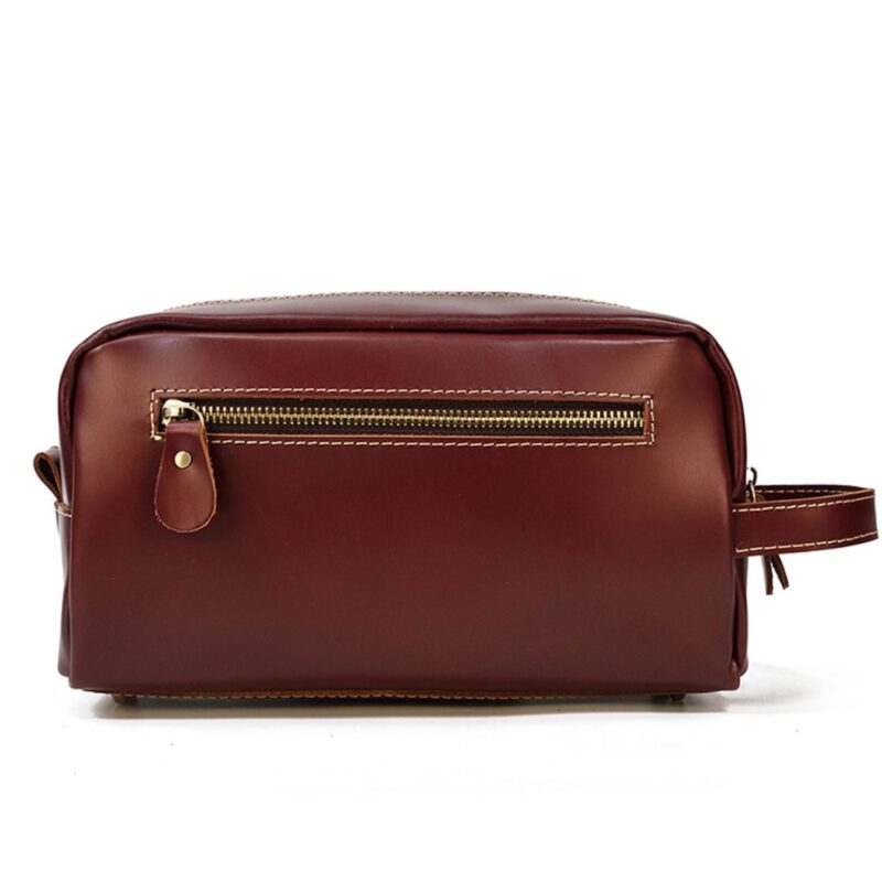 Custom Retro Pu Leather Toiletry Bag - 2