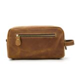 Custom Retro Pu Leather Toiletry Bag - 4