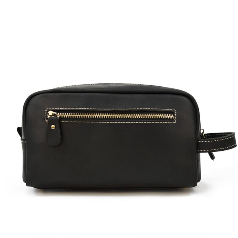 Custom Retro Pu Leather Toiletry Bag - 9