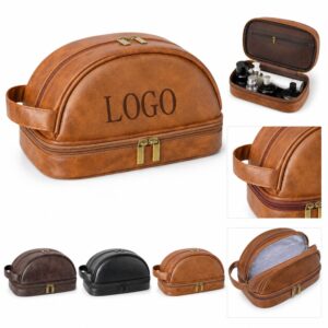 Custom Retro Waterproof Large Capacity Toiletry Bag