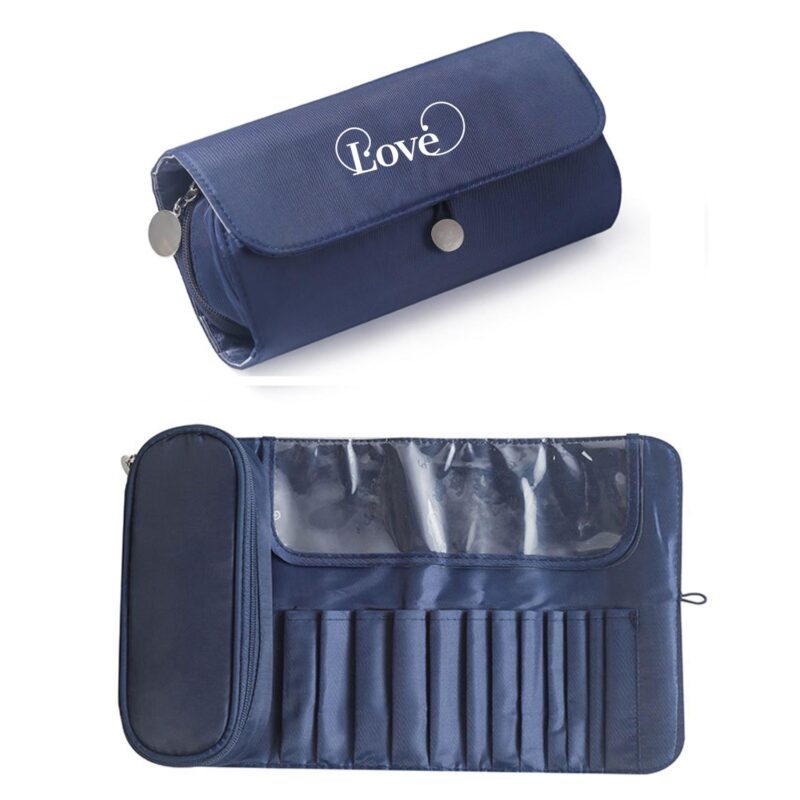 Custom Roll-Up Makeup Organizer Bag Toiletry Bag - 2
