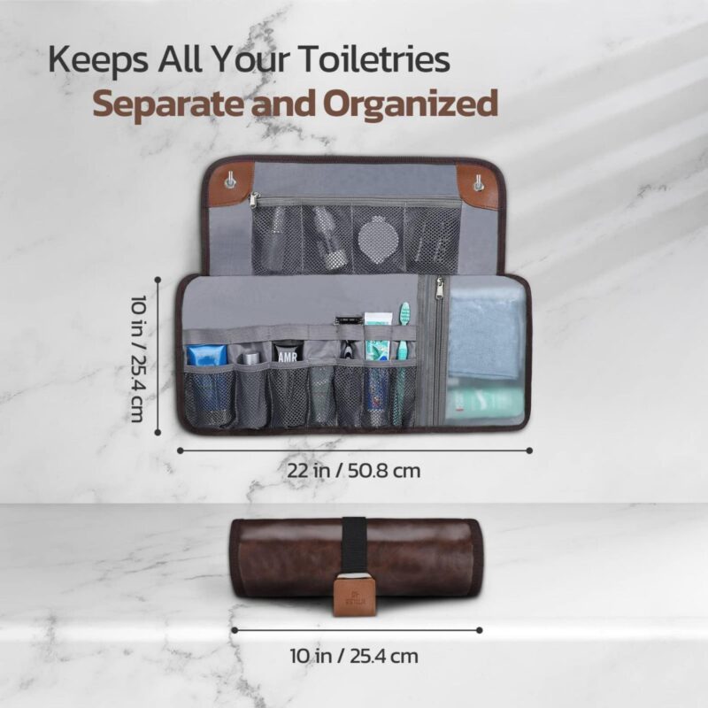 Custom Roll-up Toiletry Bag for Men - 2