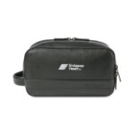 Custom Samsonite Leather Toiletry Bag - Black