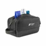 Custom Samsonite Leather Toiletry Bag - Black - 4