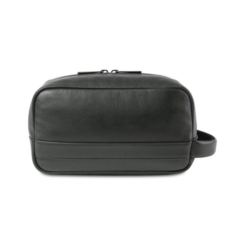Custom Samsonite Leather Toiletry Bag - Black - 5