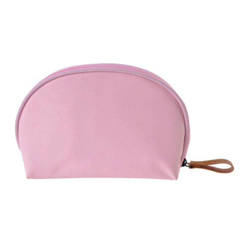 Custom Semi-Circular Nylon Toiletry Bag For Daily Use - 1