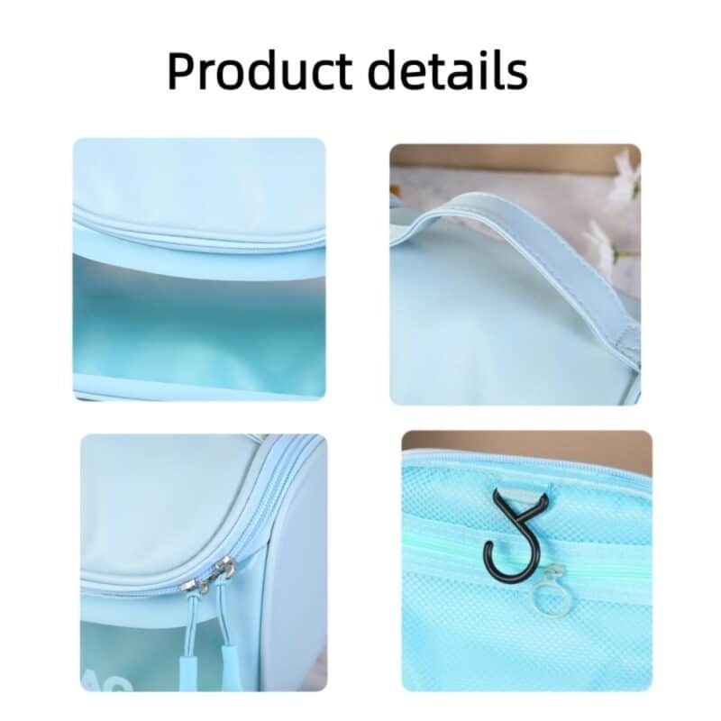 Custom Semi-Transparent Water-Resistant Travel Toiletry Bag - 3