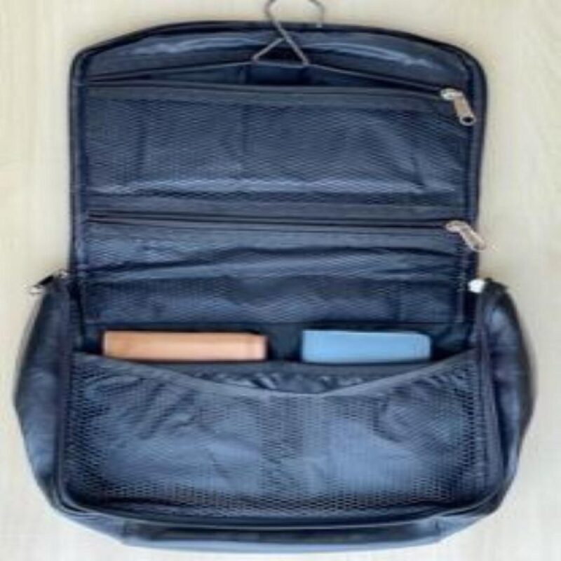 Custom Sheep Leather Zip Around Travel Dopp Kit - 2