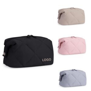 Custom Soft Quilted Puffer Toiletry Bag