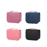 Custom Solid Color Foldable Portable Hanging Toiletry Bag - 1