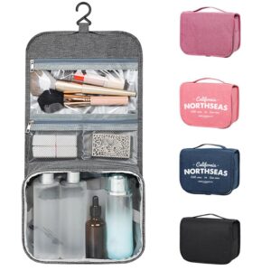 Custom Solid Color Foldable Portable Hanging Toiletry Bag