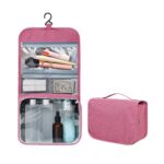 Custom Solid Color Foldable Portable Hanging Toiletry Bag - 6