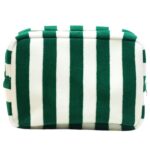 Custom Striped Terry Cloth Toiletry Bag with Zipper Closure - 3