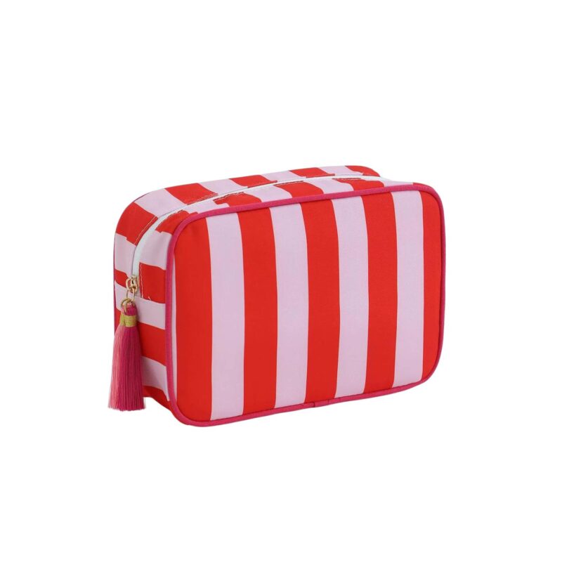 Custom Striped Toiletry Bag - 1