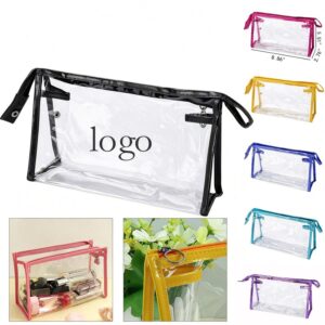 Custom Stylish Polyvinyl Chloride Toiletry Bag For Daily Use
