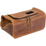 Custom Taylor Falls Leather Travel Dopp Kit Bag