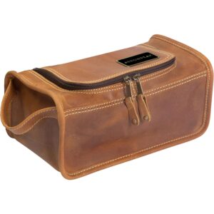 Custom Taylor Falls Leather Travel Dopp Kit Bag