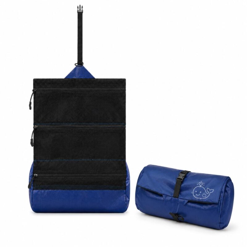 Custom Three Tier Oxford Hanging Toiletry Bag