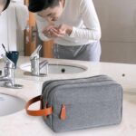 Custom Toiletry Bag for Men Hanging Dopp Kit Water Resistant Shaving Bag Small Toiletry Bag for Traveling - 4