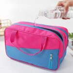 Custom Toiletry Bag with Dual Compartments and Carry Handle - 1