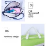 Custom Toiletry Bag with Dual Compartments and Carry Handle - 3