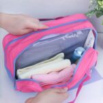 Custom Toiletry Bag with Dual Compartments and Carry Handle - 7