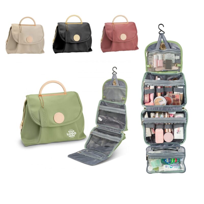 Custom Toiletry Bag with Hanging Hook