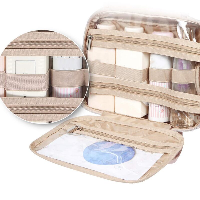 Custom Toiletry Bag with Hanging Hook - 5
