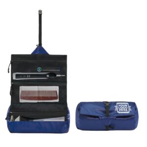 Custom Toiletry Bag with Hanging Loop and Mesh Pockets