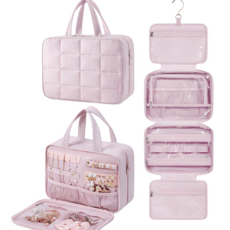 Custom Toiletry Bag with Jewelry Organizer - 4