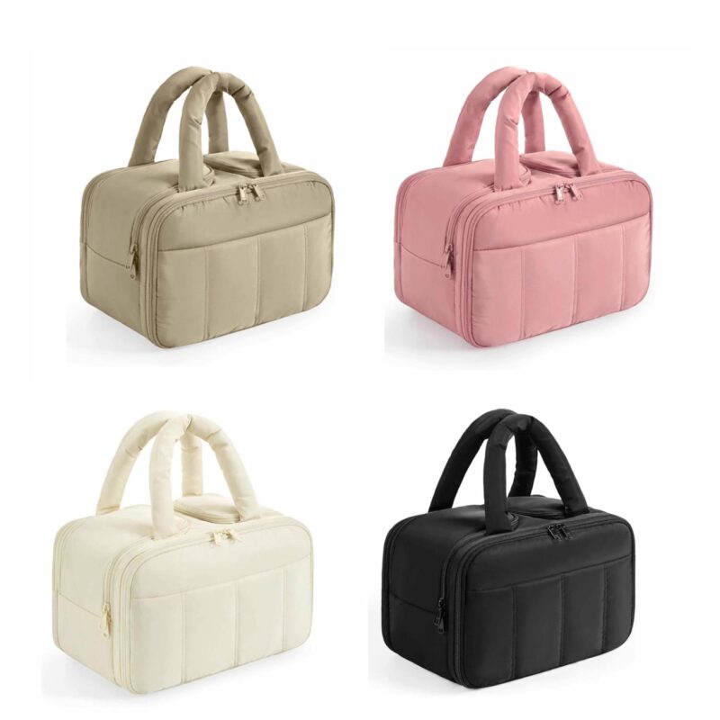 Custom Toiletry Bag with Multiple Compartments and Handle - 2
