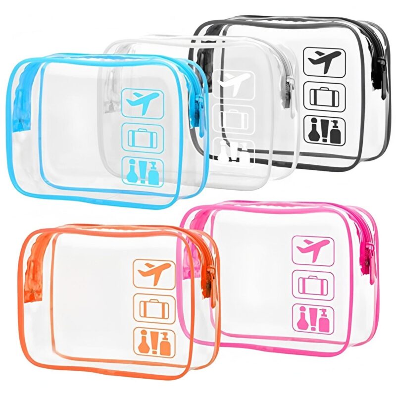 Custom Toiletry Bag with Zipper and Wide Opening - 1