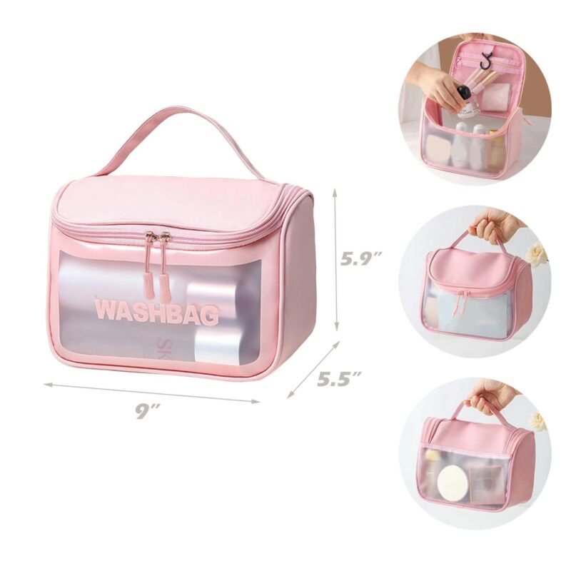 Custom Translucent PVC Toiletry Bag - 1