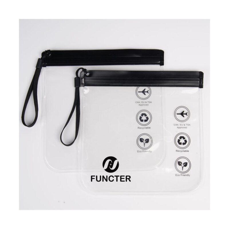 Custom Transparent Aviation Travel Sealed Waterproof Toiletry Bag