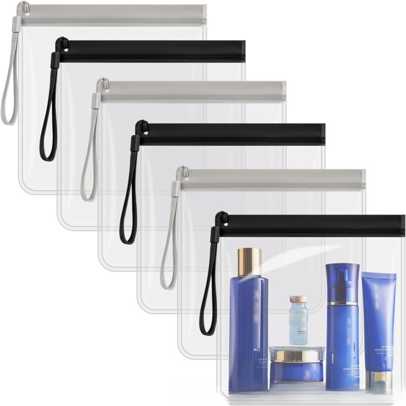 Custom Transparent Aviation Travel Sealed Waterproof Toiletry Bag With Rope - 1