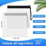 Custom Transparent Aviation Travel Sealed Waterproof Toiletry Bag With Rope - 2