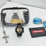 Custom Transparent Hard-Shell Cosmetic/Toiletry Bag - Compact Clutch with PC/Phone Storage / Mini Suitcase - 1
