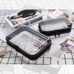 Custom Transparent Hard-Shell Cosmetic/Toiletry Bag - Compact Clutch with PC/Phone Storage / Mini Suitcase - 3