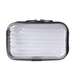 Custom Transparent Hard-Shell Cosmetic/Toiletry Bag - Compact Clutch with PC/Phone Storage / Mini Suitcase - 5