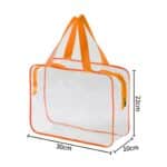 Custom Transparent PVC Toiletry Bag with Handle - 1