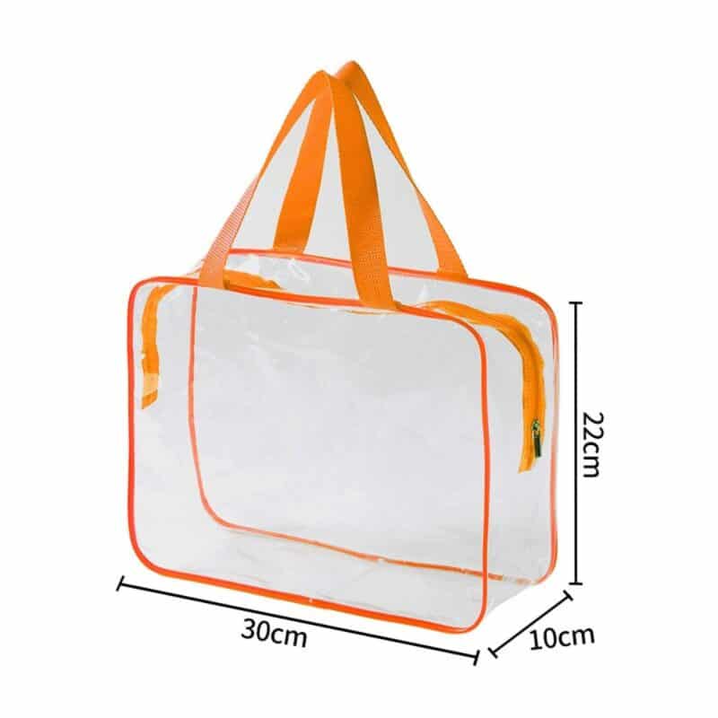 Custom Transparent PVC Toiletry Bag with Handle - 1