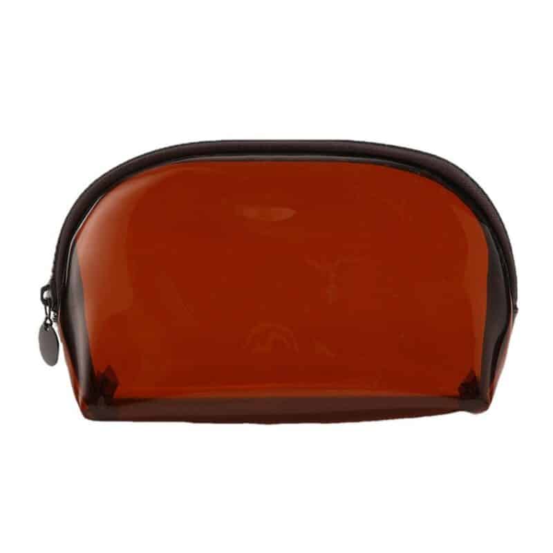 Custom Transparent PVC Toiletry Bag with Zippered Closure - 1