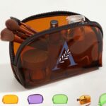 Custom Transparent PVC Toiletry Bag with Zippered Closure